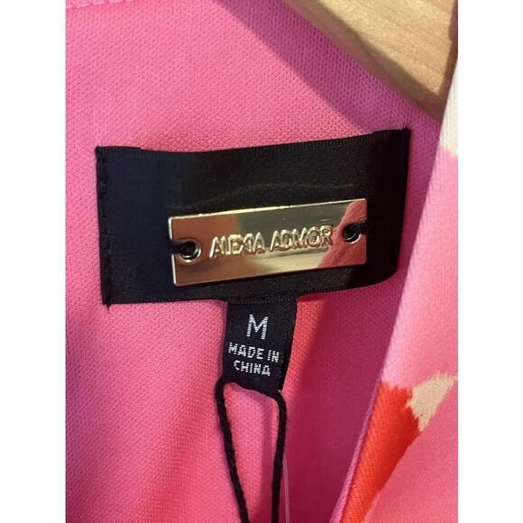 Alexia Admor Valeri Asymmetric Ruffle Cocktail Dress Medium - Picture 7 of 16